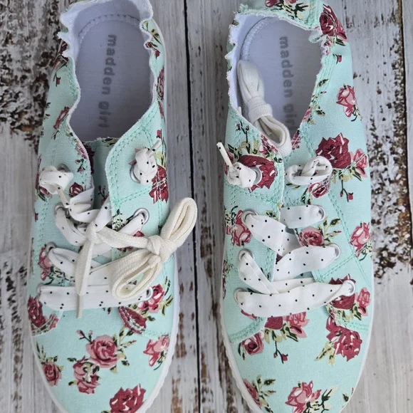 Madden Girl Floral Sneakers - Picture 1 of 5